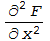 ∂^2F/∂x^2